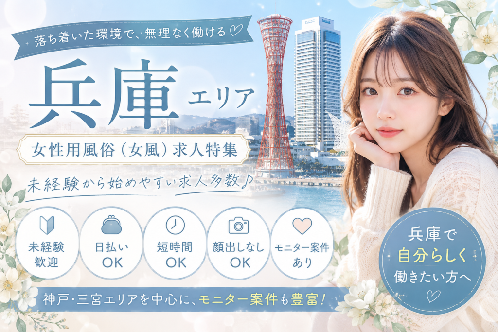 兵庫の女性用風俗（女風）求人イメージ